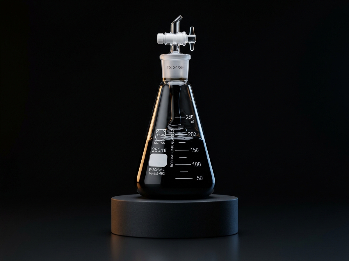 Illustrative carbon formulation in a laboratory flask